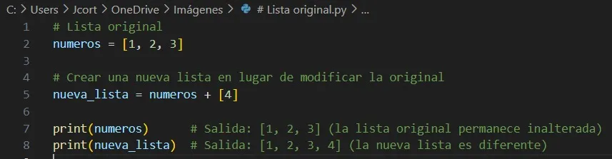 inmutabilidad en la programacion funcional